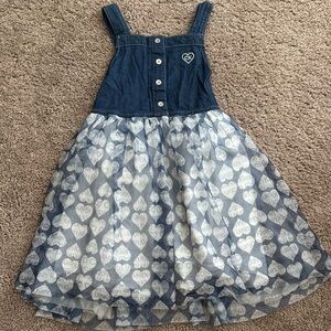 Calvin Klein Jeans Blue and White Heart Dress